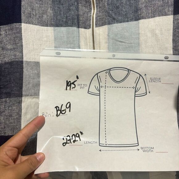 Soft Surroundings Women's Carreaux Shirt Multicolor Small Plaid Ruched Sleeves - Picture 9 of 9